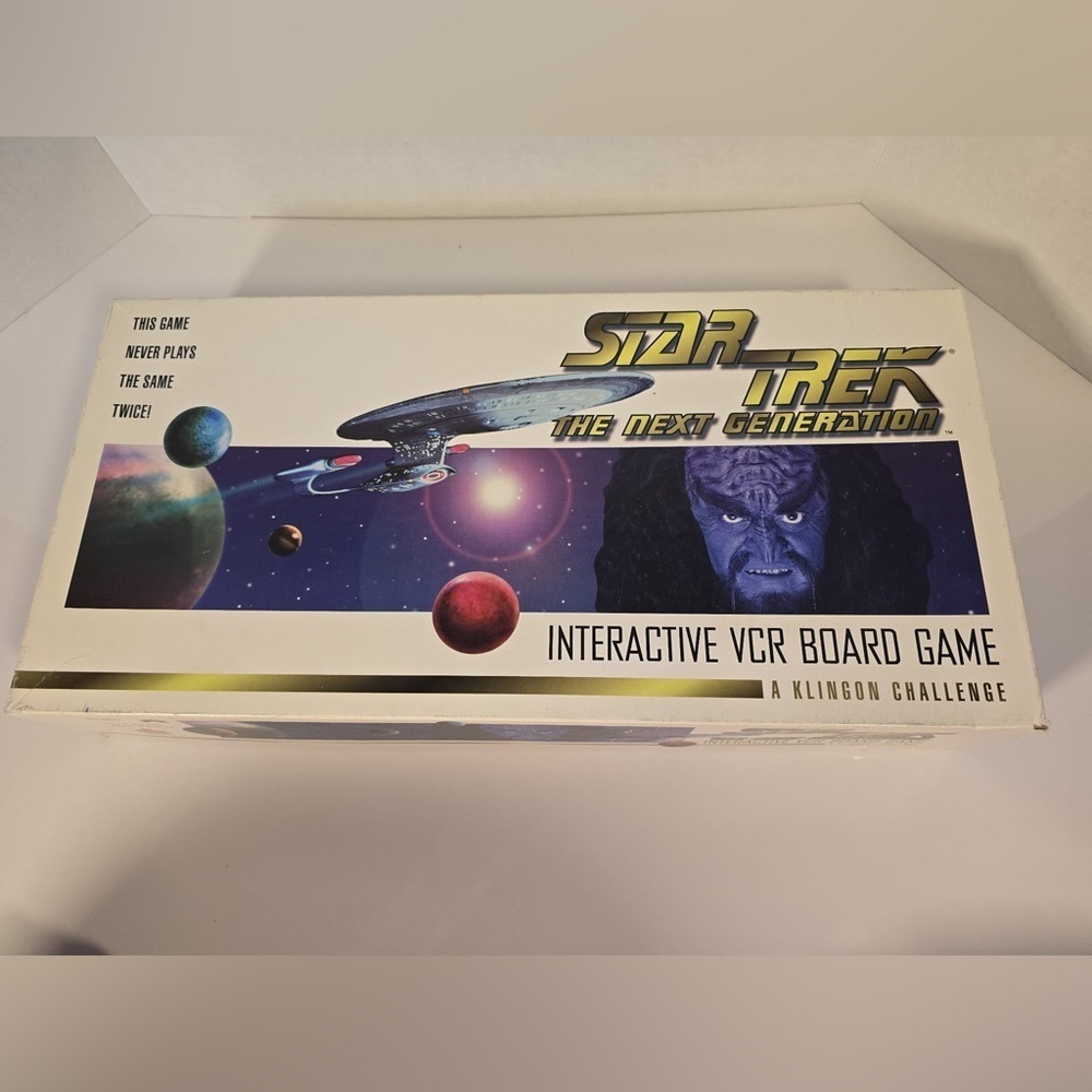 Star Trek The Next Generation A Klingon Challenge Interactive VCR Board Game